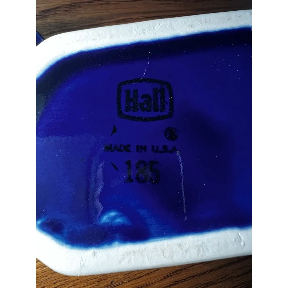 Hall China 1970s-80s Tea For Two Colbalt Blue 3 Piece Set MCM‎ Fiesta Ware Match